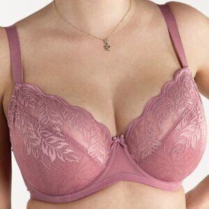 Understance Yara FlexWire Unpadded Demi Lift Bra Berry 34H